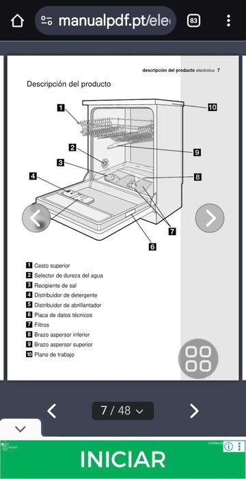 Máquina lava loiça