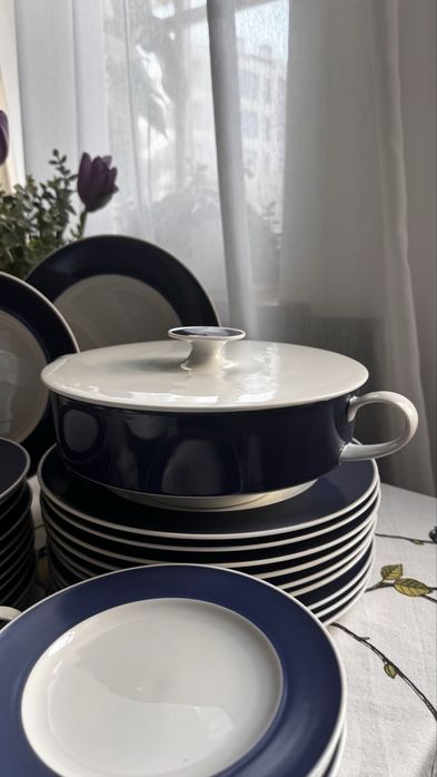 Rosenthal столовий чайний сервіз 99ел, розенталь, кобальт, вінтажний