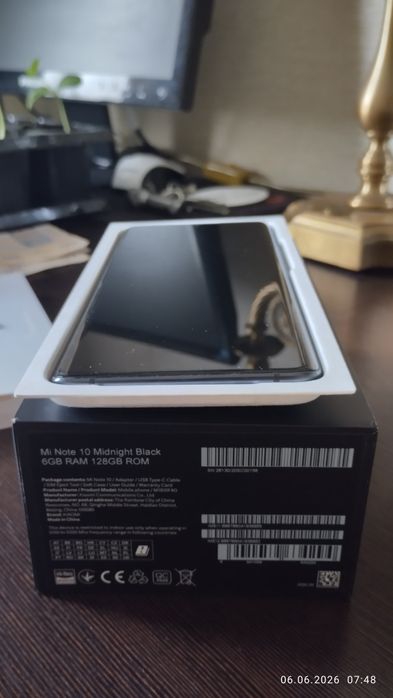 Mi Note 10 Midnight Black 6/128 gb Флагман