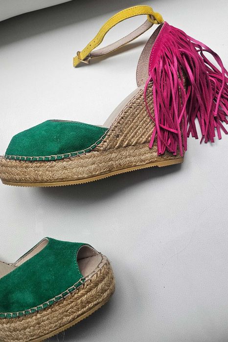 MACARENA Cudne espadryle roz 41