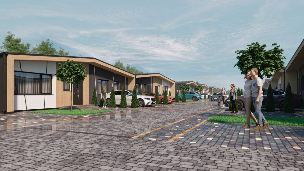 Таунхаус в межах міста на 71 кв.м. з централізованими комунікаціями