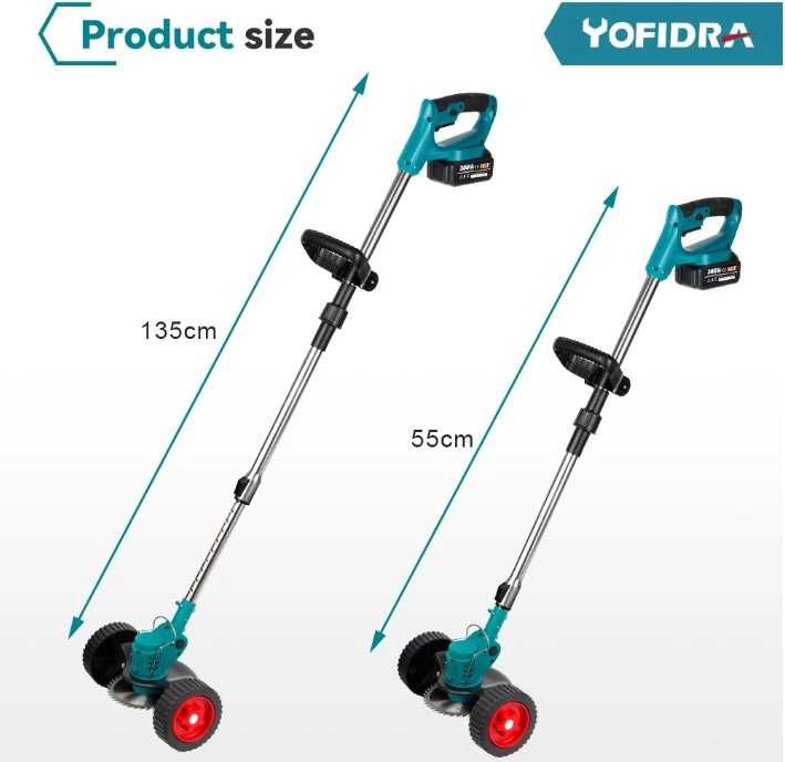 Corta Relva Alt. Ajustável 1500W 2xBat. 18V Makita