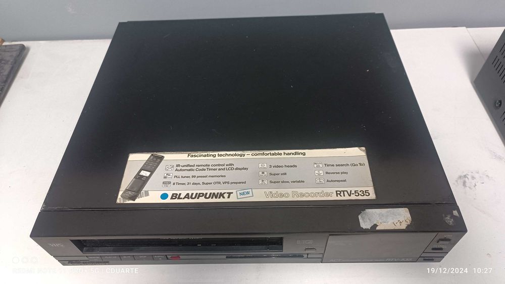 Leitor VHS rtv-536 Blaupunkt