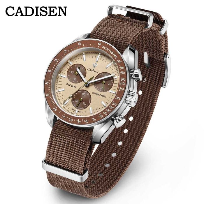 Zegarek kwarcowy Cadisen C7064 Moonwatch - Seiko Japan VK68