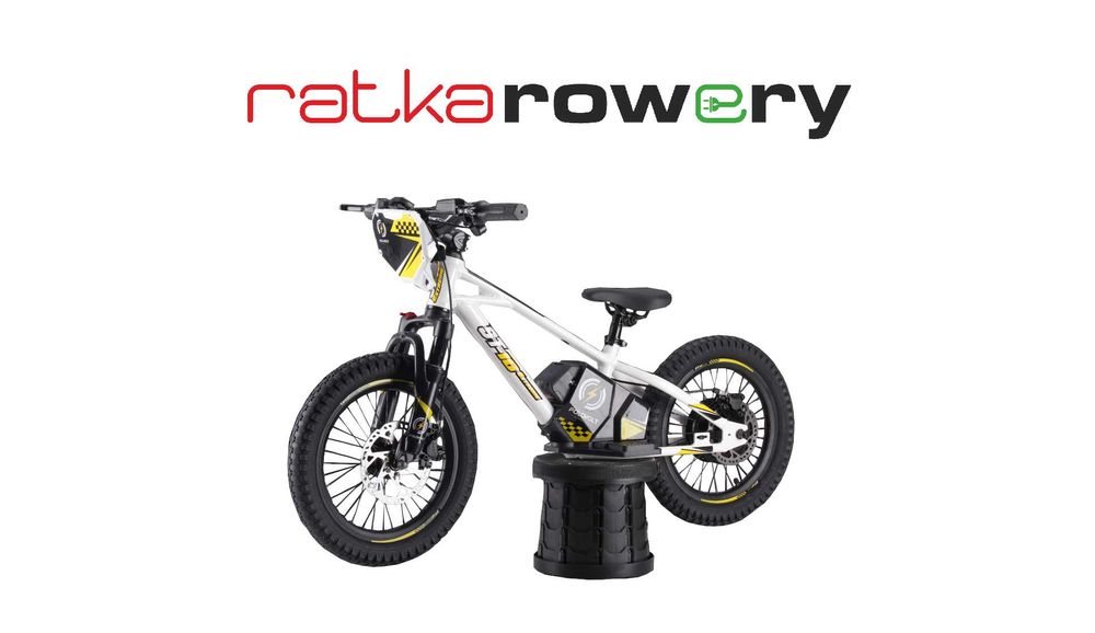 Rowerek biegowy elektryczny dla dzieci Polovolt ST16 Extreme Biały 16"