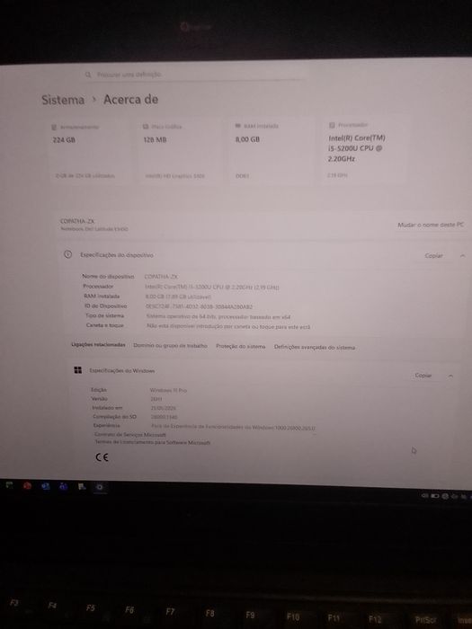 Portátil Dell i5 latitude E5450