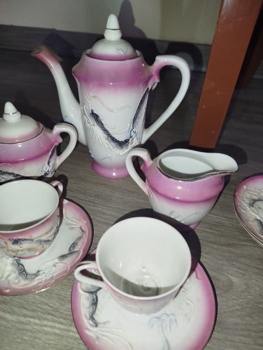 Conjunto vintage café completo 6 chávenas