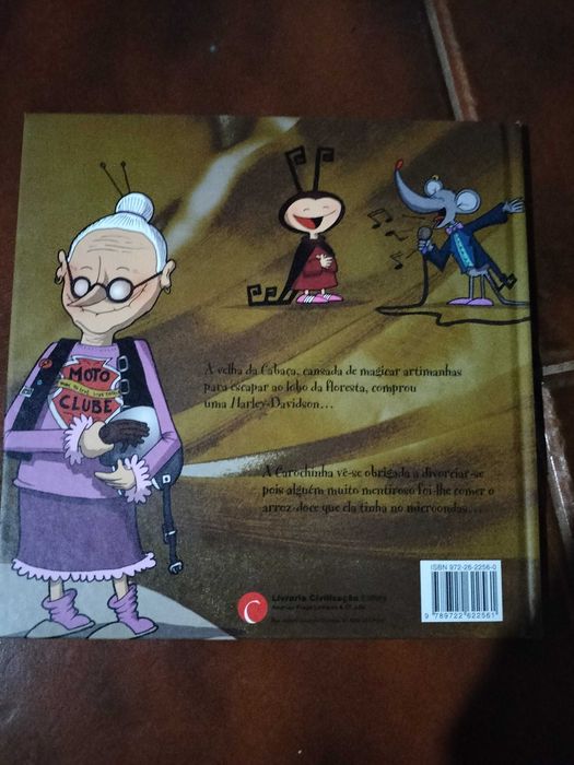 Livro infantil, A velha da cabaça e Carochinha.