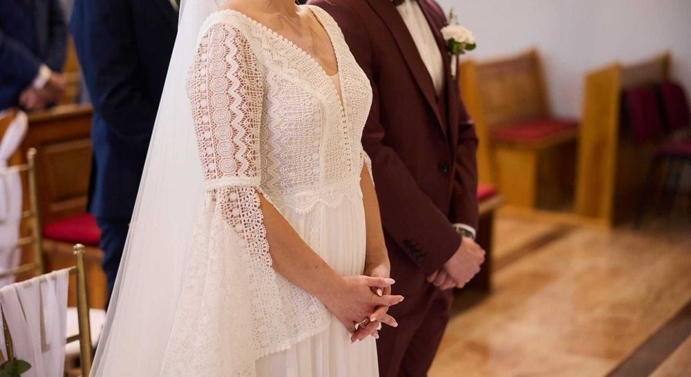 Suknia ślubna boho