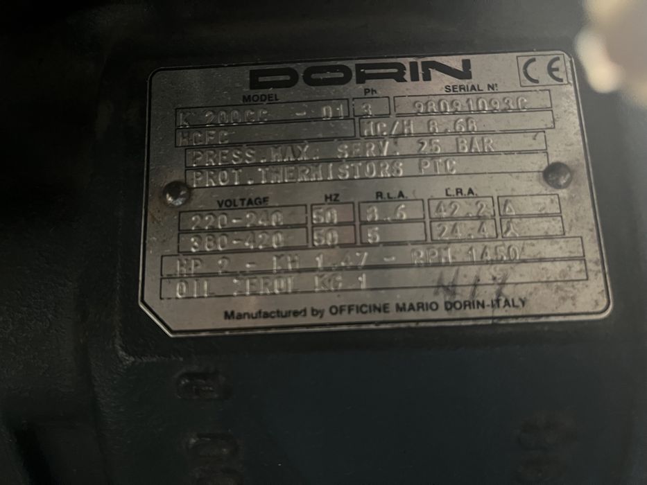 Unidade de refrigeraçao com motor DORIN