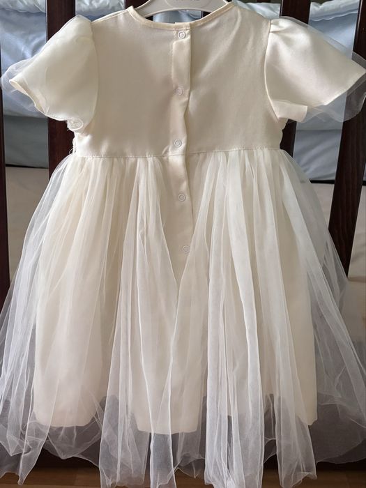 Сукня літня “Ніжність”, льон айворі, святкова сукня для дівчинки