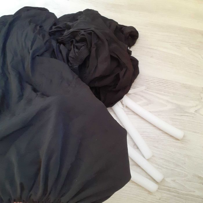 Pokrowiec na sofę kanape czarny 235-300cm linesofa