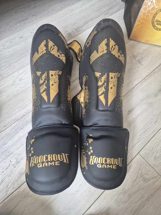 Ground Game Ochraniacze Na Piszczele Cage Gold