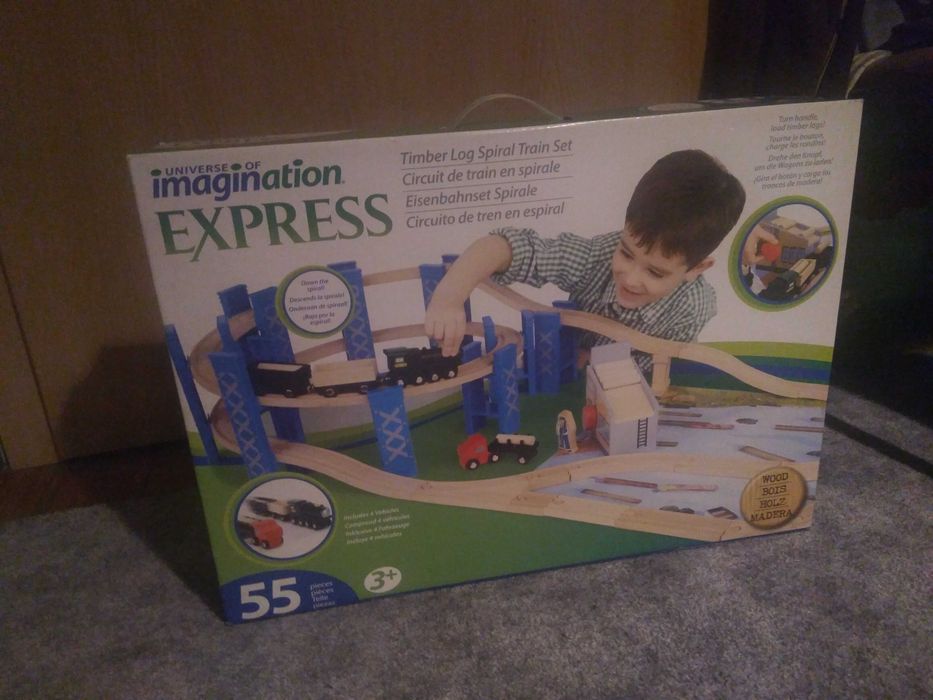 Kolejka drewniana zestaw