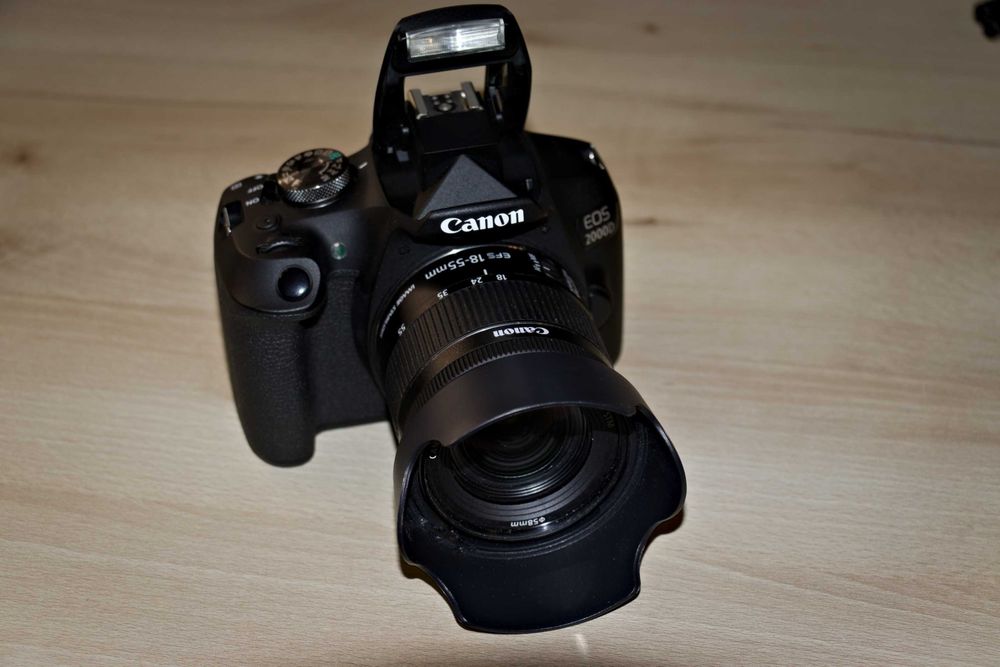 Canon 2000D Gwar.+ Ulepszony 18-55 STM | Tylko 3371 zdjęć Stan idealny