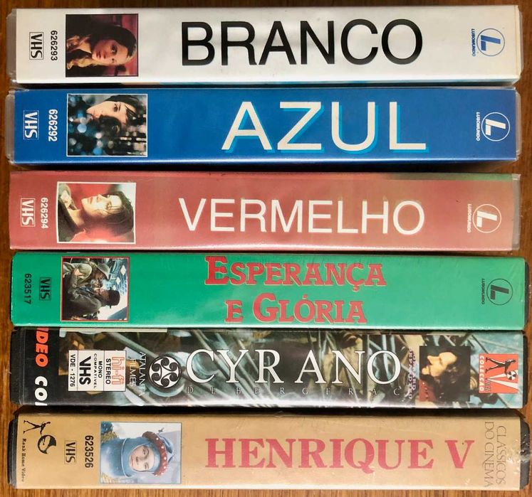 6 Filmes em VHS, originais