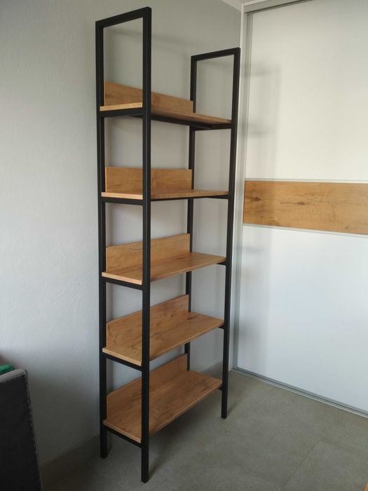 Regał LOFT 200/90/30 Lancelot Craft Artisan Wotan Halifax Hikora Sonom