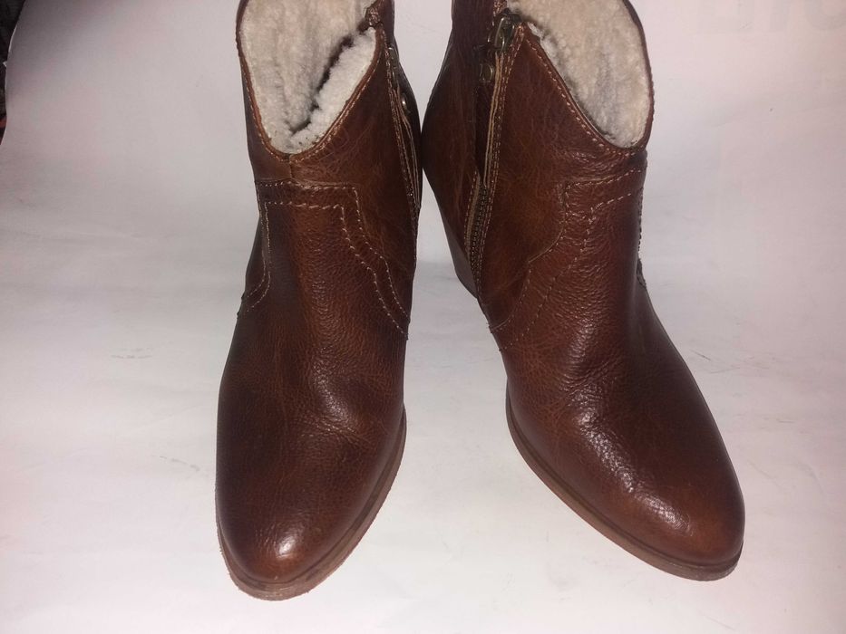 Jigsaw ботинки казаки женские рыжие р.38 Англия