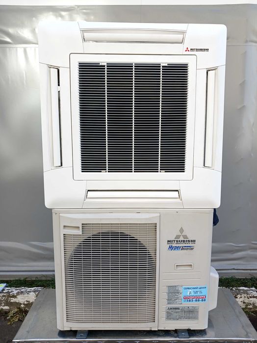 Инверторный кассетный кондиционер Mitsubishi 24 (80 м.кв)! Монтаж!