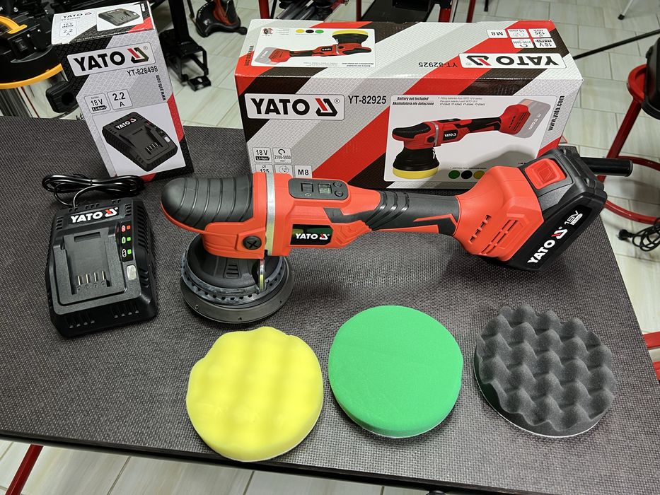 Машина полировальная эксцентриковая аккумуляторная YATO YT-82925