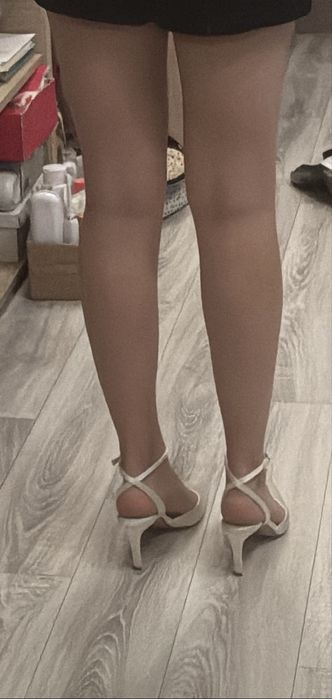 Satynowe buty ślubne