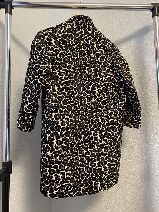 Трендове пальто з леопардовим принтом, рукав чвертковий, розмір S–M