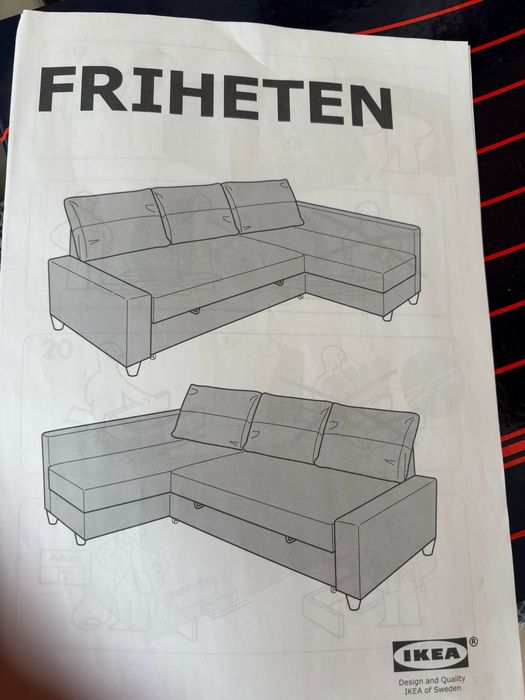 Ikea sofá cama, como novo, para recolher em Lagos