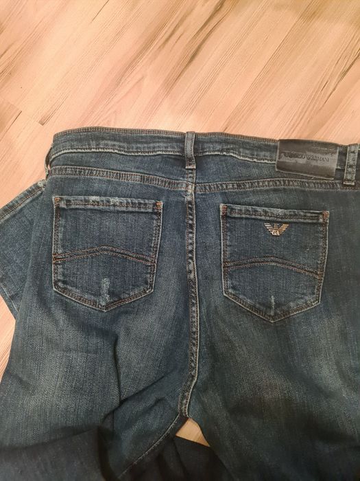 Джинсы armani темно синие