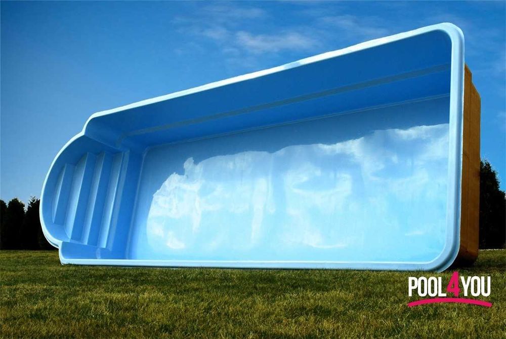 Basen ogrodowy poliestrowy z laminatu 9,3x3,25x1,55 pakiet START