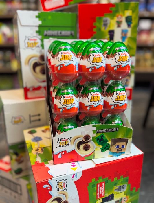 ОПТ Kinder Joy Minecraft / Шоколадне Яйце Кіндер Джой Майнкрафт оптом / Яйце Кіндер Майнкрафт / Яйце Kinder Joy Майнкрафт, Minecraft
