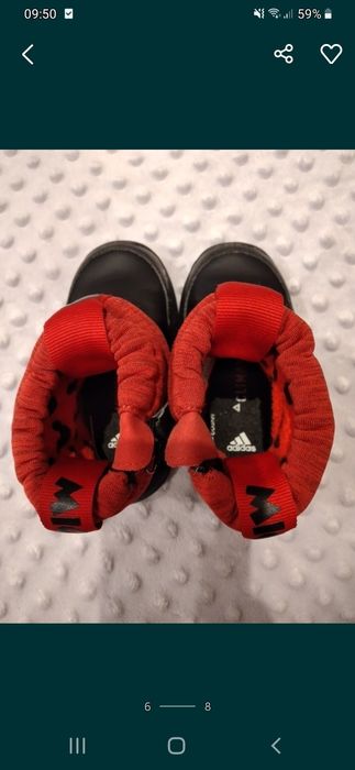 Śniegowce adidas buty zimowe 21 (spody 15 cm) Jak Nowe!