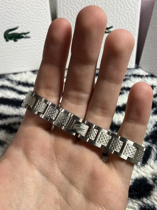 Браслет Lacoste срібний