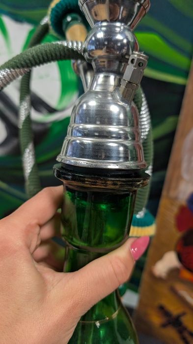 Hookah em vidro  verde