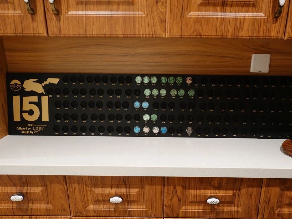 Tabuleiro Exibição Moedas Pokémon 151