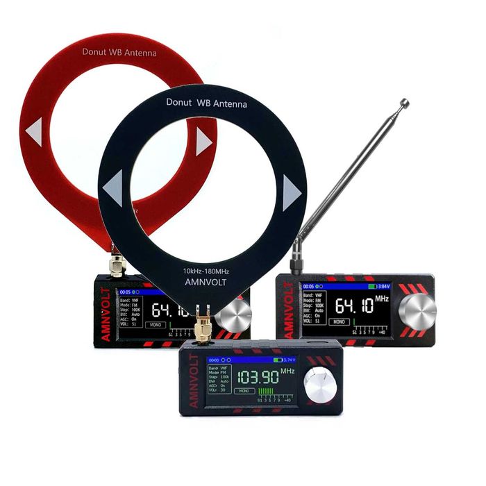 Hit ATS mini Si4732 ESP32 oryginalny Amnvolt v3s 2 anteny