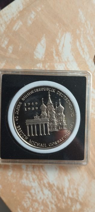 Пам'ятна медаль Зустріч Горбачова та Віцекера у Верхах