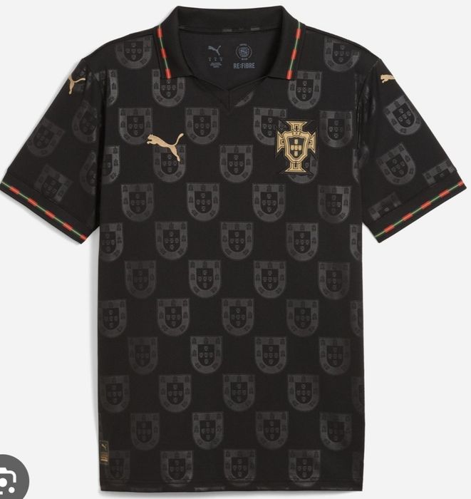 Camisa Portugal Mundial Preta
