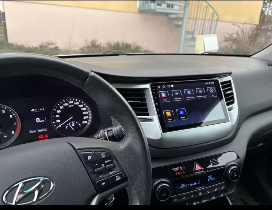 Rádio Hyundai Tucson IX35 Android 14 com GPS