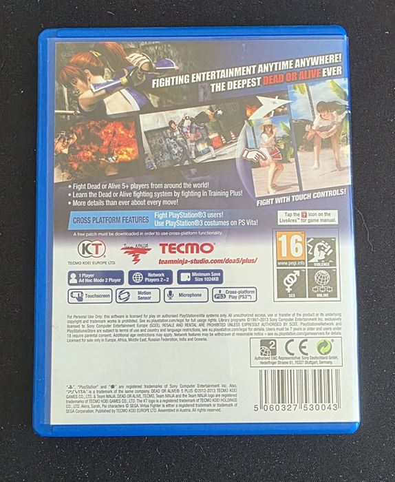 Dead or Alive 5 Plus para PlayStation Vita