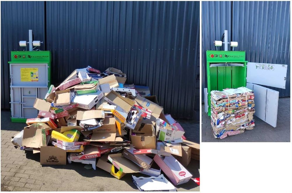 Belownica do makulatury, prasa do kartonu, folii - VB50, kup na RATY