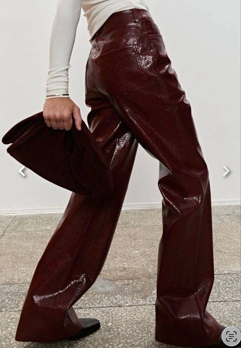 Штани шкіряні coosh, zara