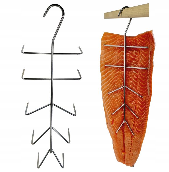 Hak Wędzarniczy Super Smoke do dużych filetów ryb 4mm Premium 33cm