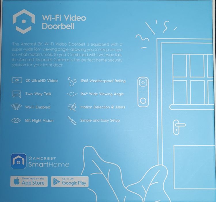 Amcrest video doorbell AD410 wifi 5
