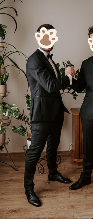 Garnitur ślubny smoking slim fit