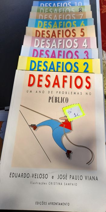 Livros de jogos e desafios. 1€ cada.