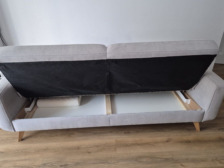 Kanapa rozkładanka BODO + duża pufa