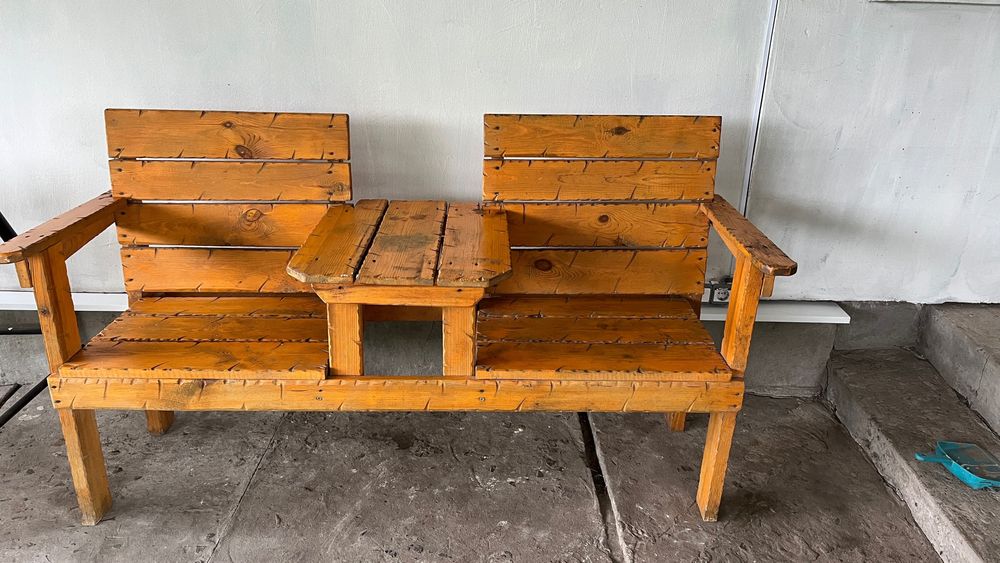 Садова лавка Лавка, стіл із дерева для дому, дачі.