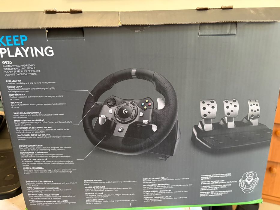 Kierownica Logitech G920 Xbox / PC + Skrzynia biegów Shifter | Komplet