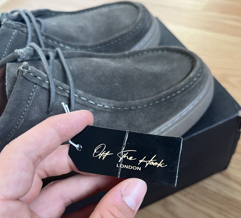 Off The Hook London Els Suede Military Green