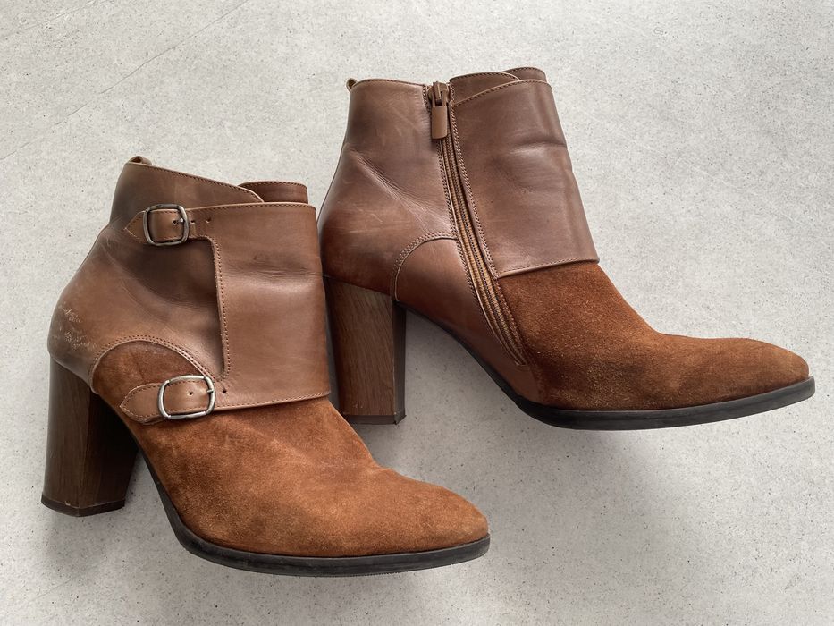 Brązowe botki Badura, rozm. 39